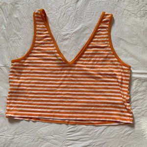 cropped asos striped tank top